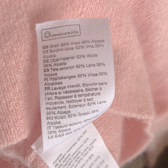& Other Stories Light Pink Alpaca Blend Sweater - Picture 3 of 5